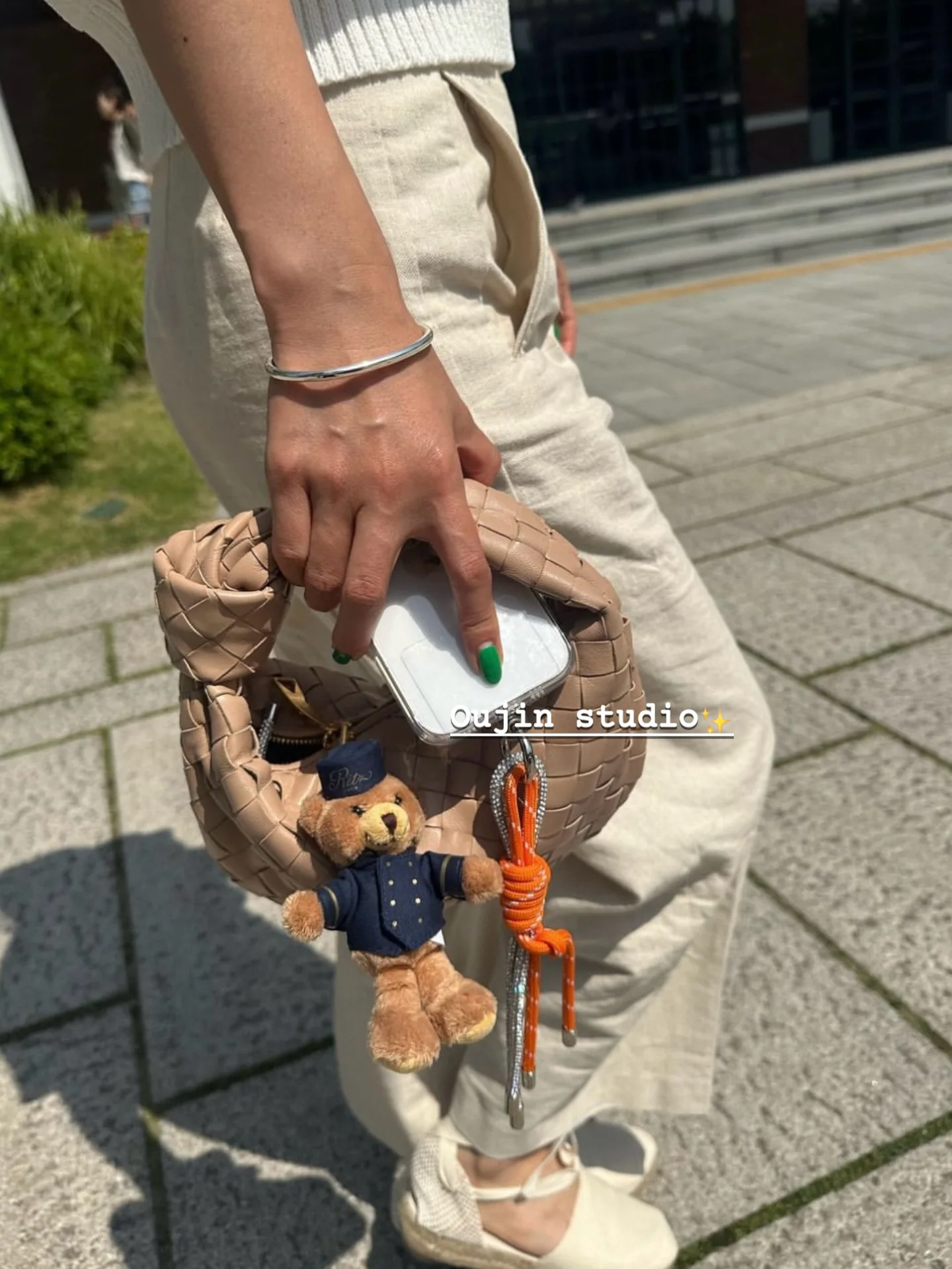 Южнокорейская нишевая дизайнерская блоггер в Instagram тот же цветной нейлоновый