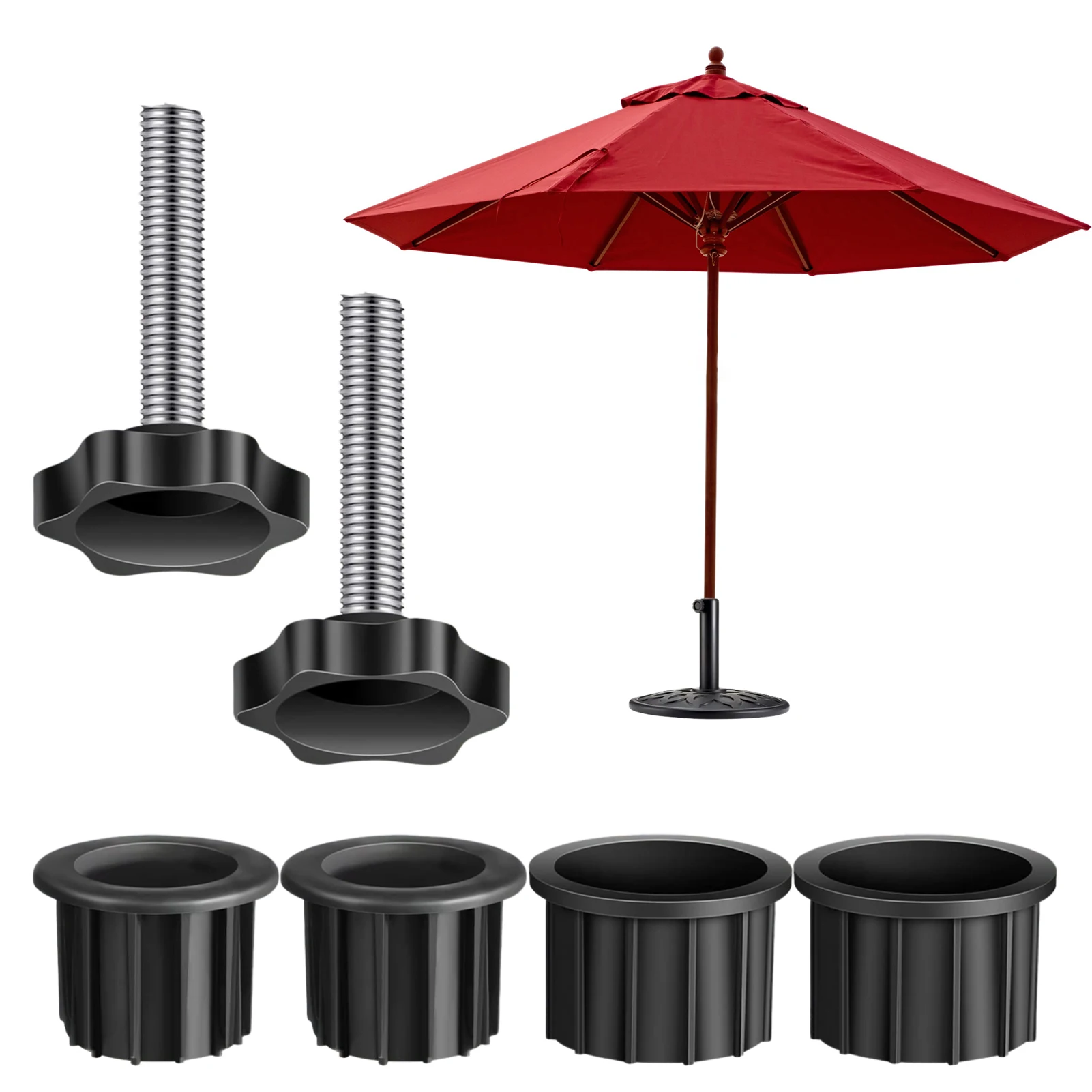 Prefilled Patio Umbrella BaseRound Water Fillable Base Stand Weight for Patio Market Table Umbrella Outdoor Home Garden Decor