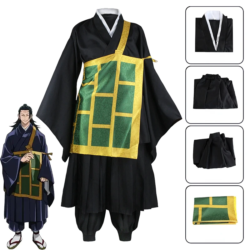 

Anime Jujutsu Kaisen Cosplay Costumes Geto Suguru school uniforms kimono Black costumes for Women Men