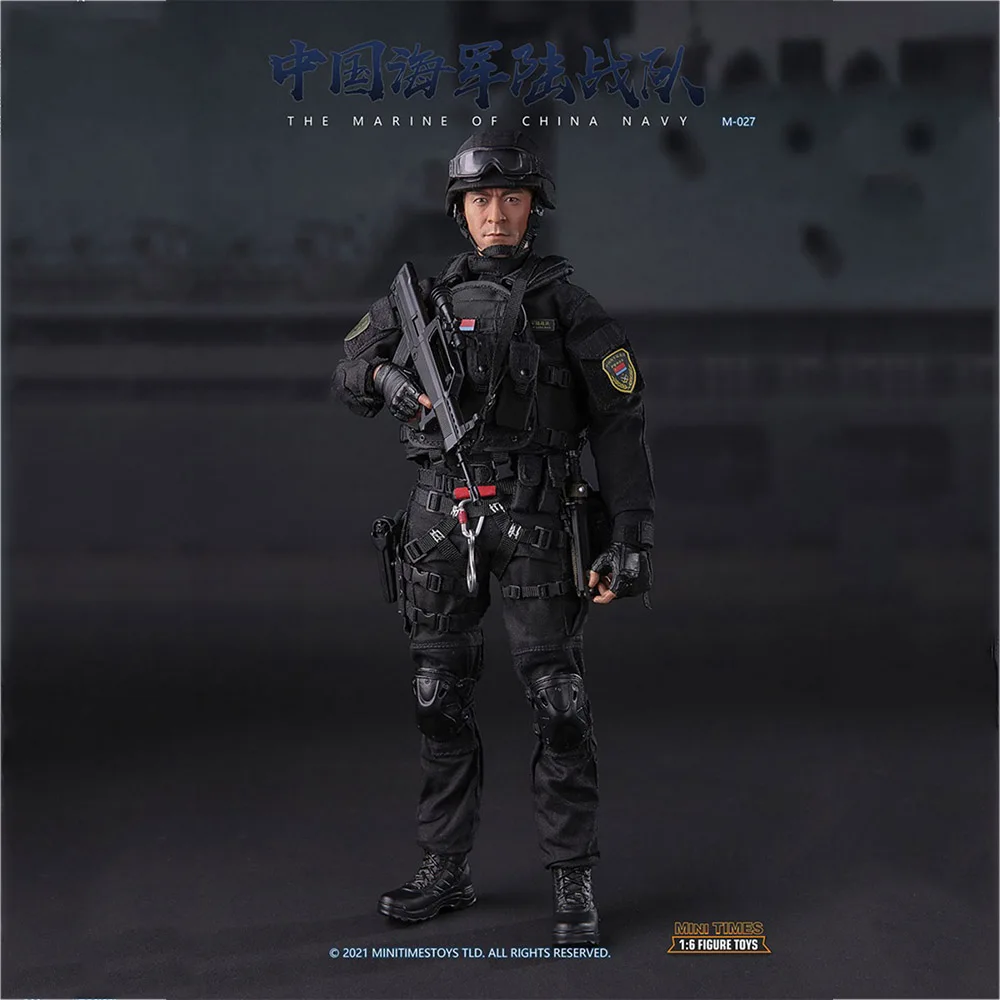 

In Stock mini times toys M027 1/6 The Marine of China Navy Soldier 12'' Male Action Figure Doll Full Set for Fans Gifts