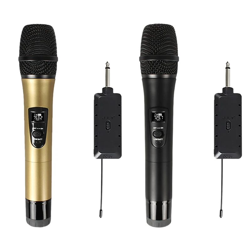 

Wireless Microphone Handheld Microphone with Charging Receiver 3.5mm Adapter for Karaoke Party Speech 200 Feet
