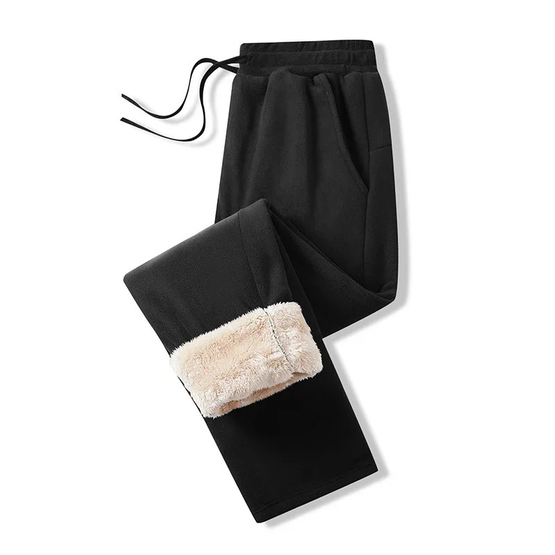 Women Winter Pants Plus Size 40-110kg 4XL 5XL Casual Thickend Fleece Plush Sweatpants Warm Trousers Clothing Feminino