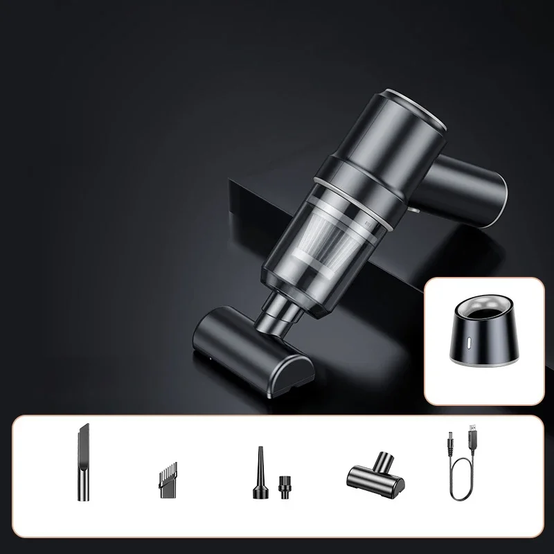 Мощный мощный перезаряжаемый автомобильный пылесос с зарядным устройством