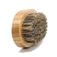 mens hair beard brush natural wood comb boar bristle brush for beard moustache facial hair grooming brush gift male kit barba