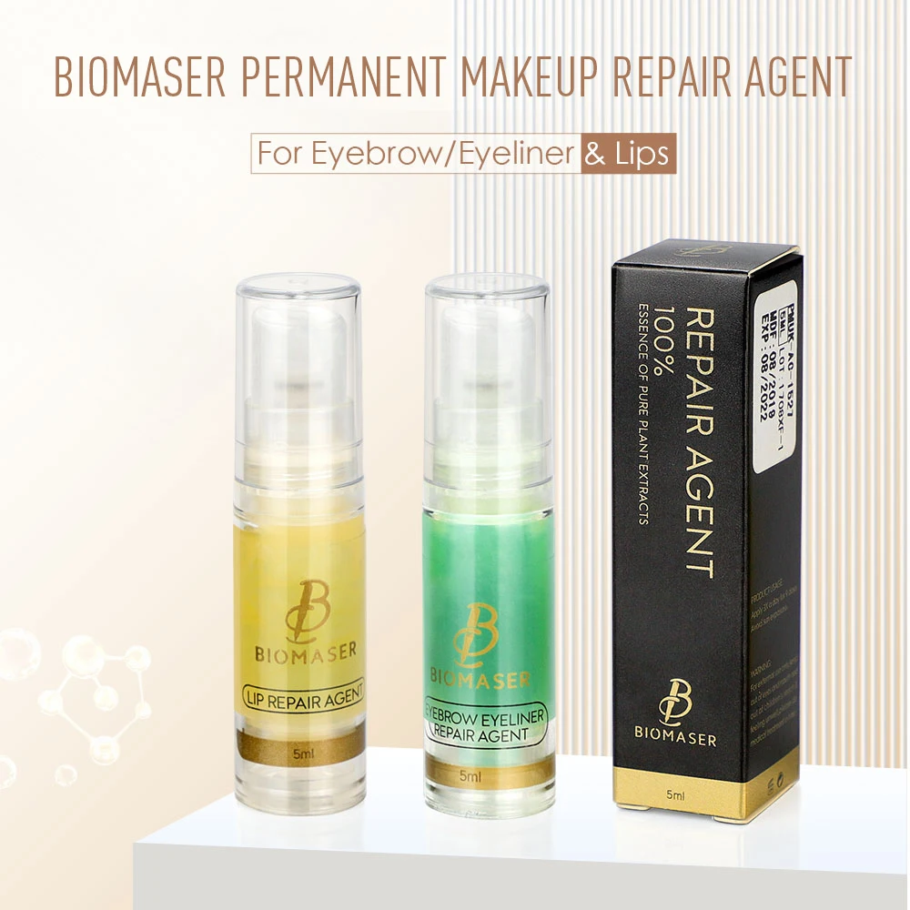 Biomaser Перманентный макияж для бровей восстановления губ агент тату после ухода