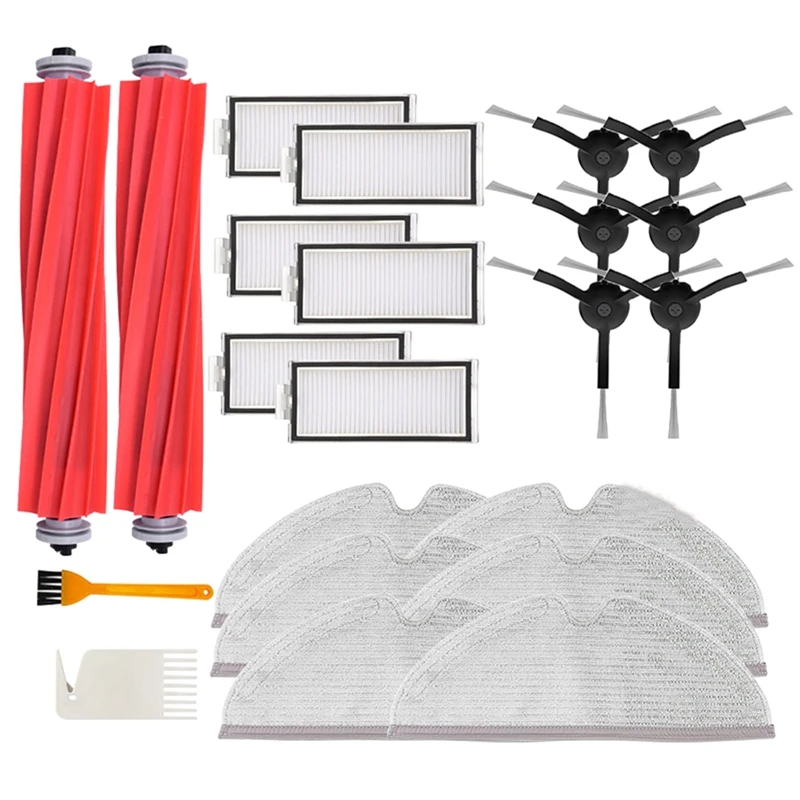 

Лидер продаж, запчасти для Roborock Q7 Max / Q7 Max +/ T8, детали для швабры, основной боковой щетки, фильтра НЕРА, тряпки
