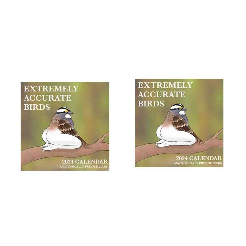 Календарь на 2024 год чрезвычайно точные птицы календарь настенный украшение