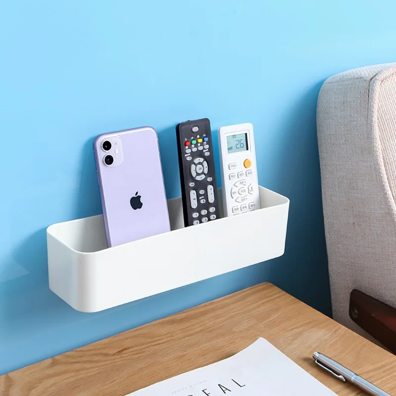 

Настенный ящик для хранения без следов, стеллаж для хранения туалетных принадлежностей