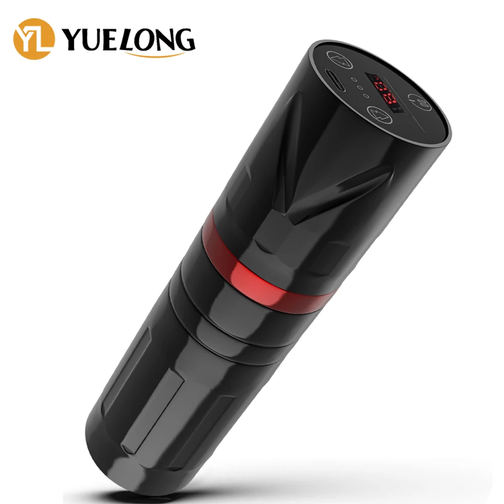 Беспроводная татуировочная машинка ручка для пистолета 4 2 мм ход 1800 мАч батарея