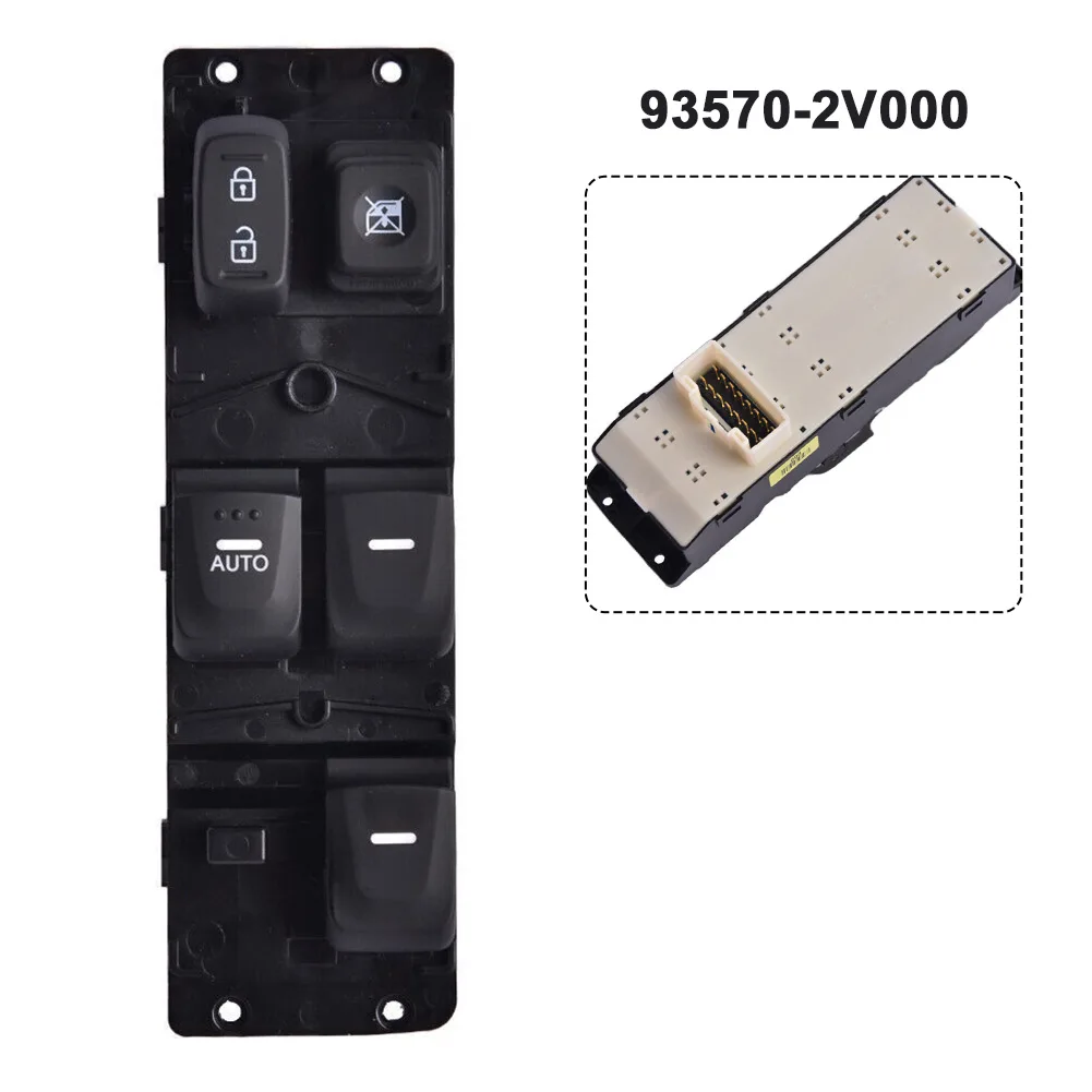 

Glass Switch Switch 1pc Black Car Accessories Left Side Plastic Car Interior Parts HOT SALE For Hyundai Veloster
