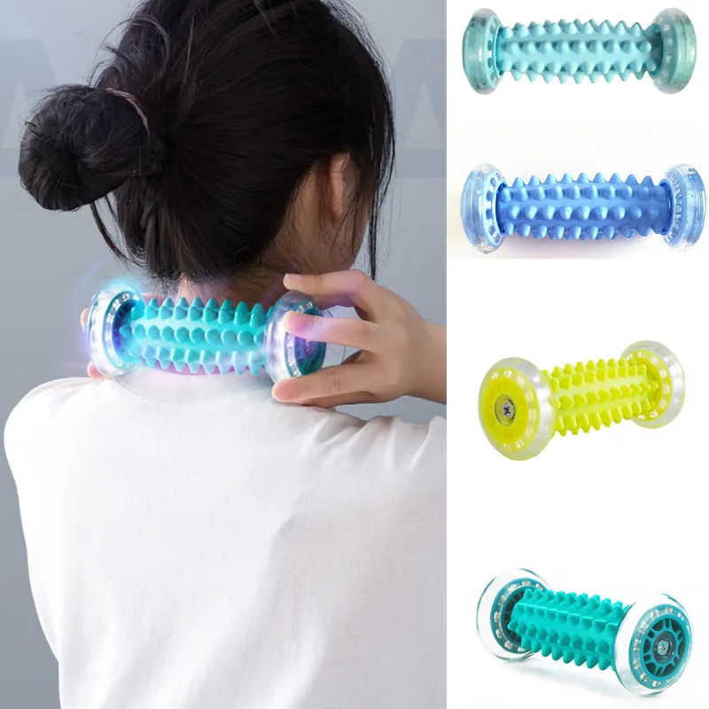 

Массажер для ног, массажный роликовый комплект для йоги, спорта, фитнеса, для лечения боли в ногах и спине, глубокие ткани, ТРИГГЕРНАЯ точка, ...