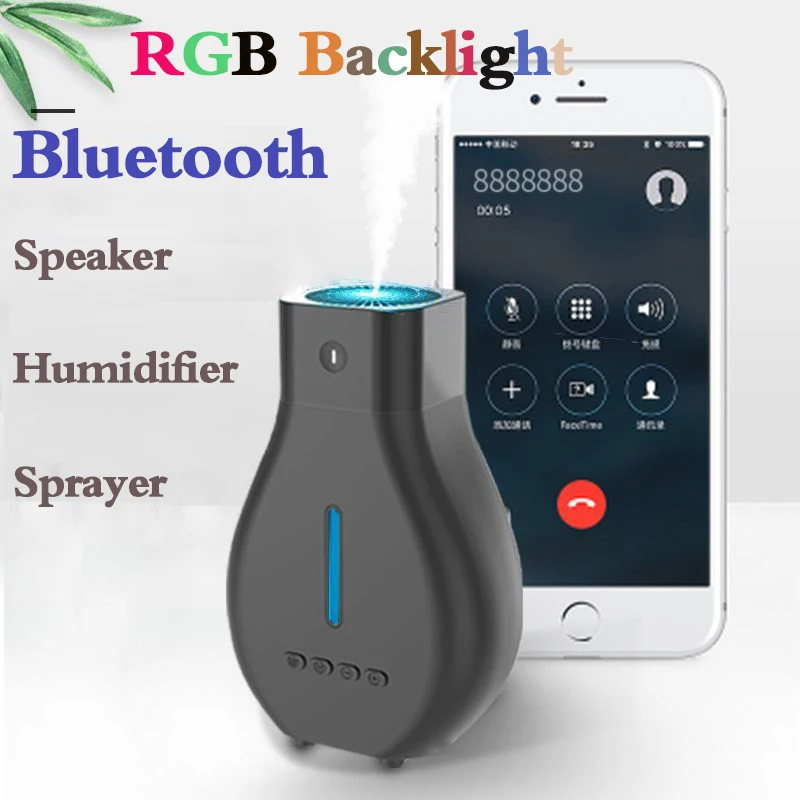 

Bluetooth Music Speaker Humidifier Multifunctional Timer Aroma Diffuser Mist Maker Sprayer Aromatherapy Essential Oil Diffuser
