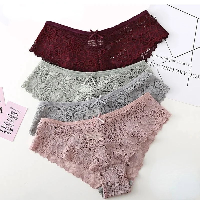 

Sexy Women Lingerie Panty Breathable Soft Briefs Lace Panties Erotic Underwear for Female Ladies Pantys Intimate Underpants