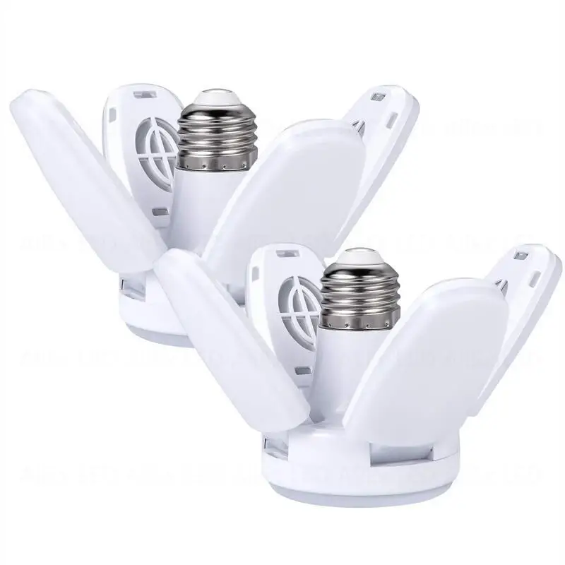 E27 светодиодная лампа с вентилятором, лампа с таймером, складная светодиодная промышленная лампа с углом наклона 360 °, лампа для дома, потолосветильник светильник, освещение гаража - Топ-200 товаров с Али