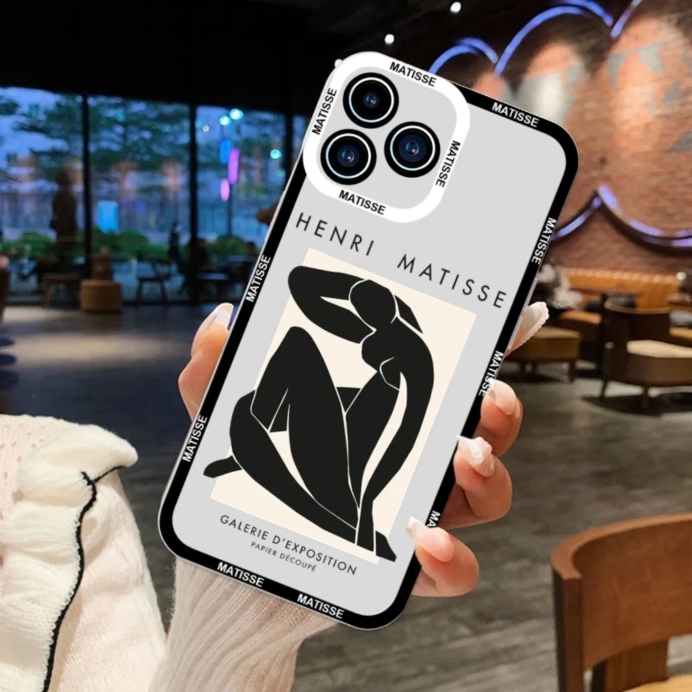 Матисс искусство эстетика чехол для телефона iPhone 11 12 Mini 13 14 Pro Max прозрачный