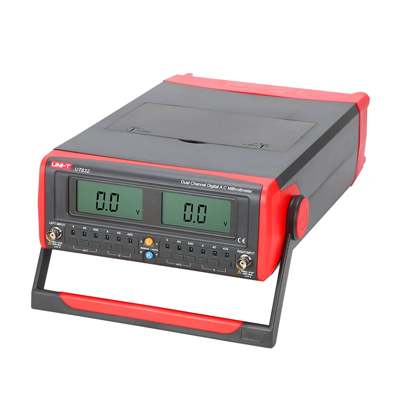 

UNI-T UT632 цифровой AC милливольтметр 4 мВ в ~ 400 В двухканальный цифровой Ac вольтметр