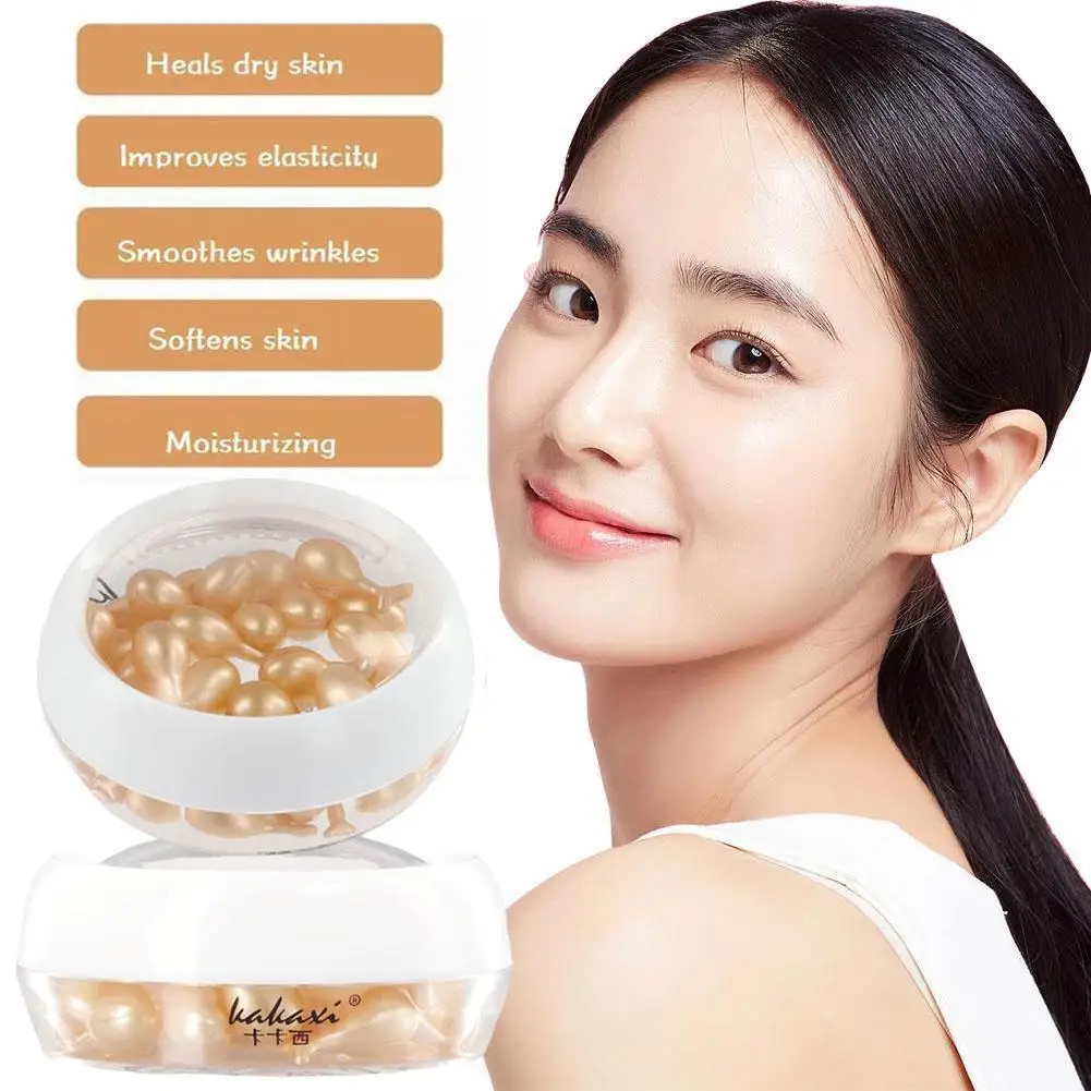 1 коробка увлажняющая отбеливающая Сыворотка для лица с гиалуроновой капсулой