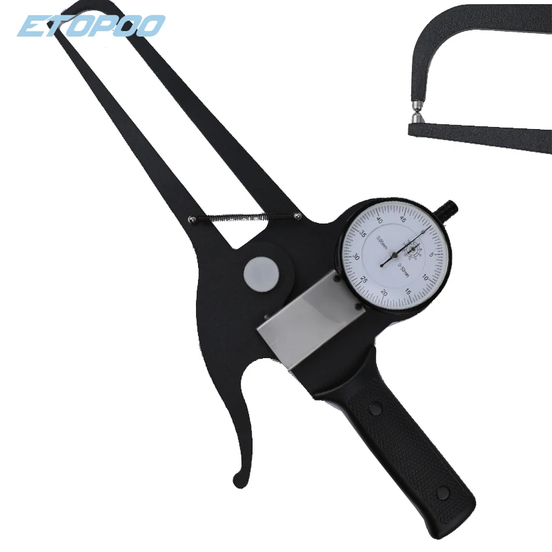 

Штангенциркуль с внешним циферблатом 0-50 мм x 125 мм, внешний циферблатный манометр 0-50 мм, толщина в оболочке, штангенциркуль, оснастка