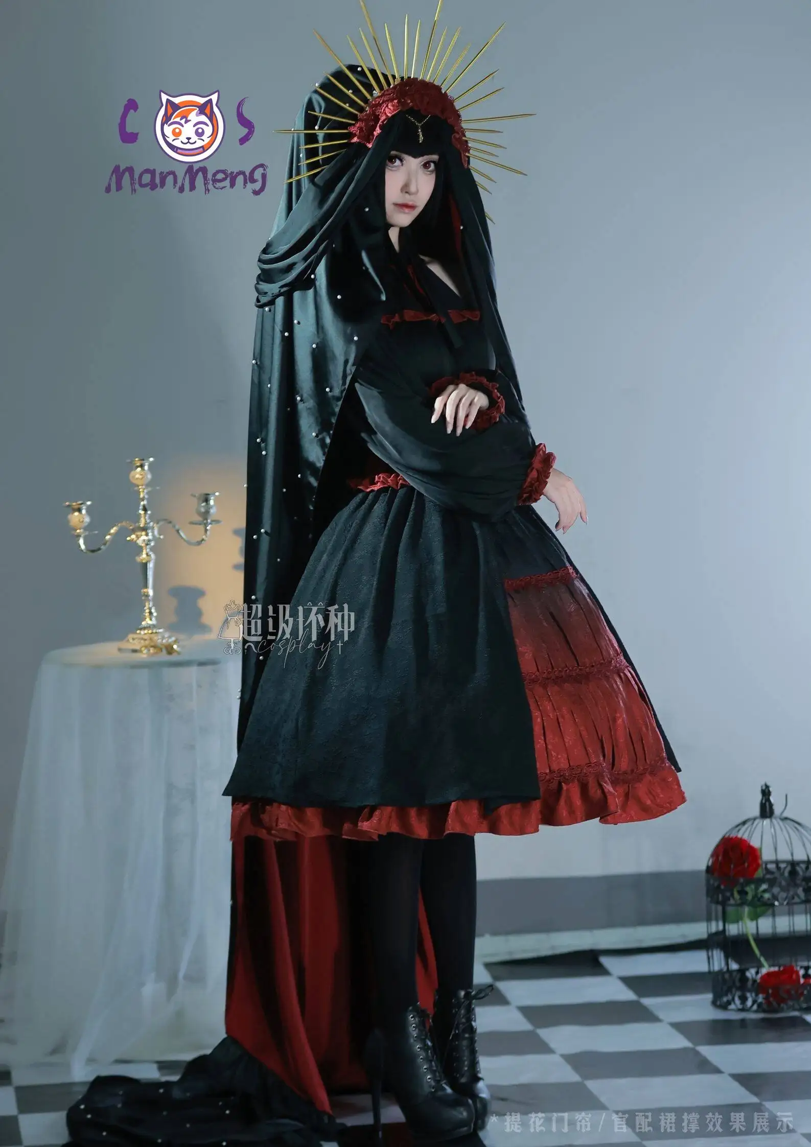 Фото Костюм для косплея по аниме Danganronpa от Celestia Ludenberg и Yasuhiro Taeko: роскошное готическое платье для 10-летия Spring Festival Gala №1