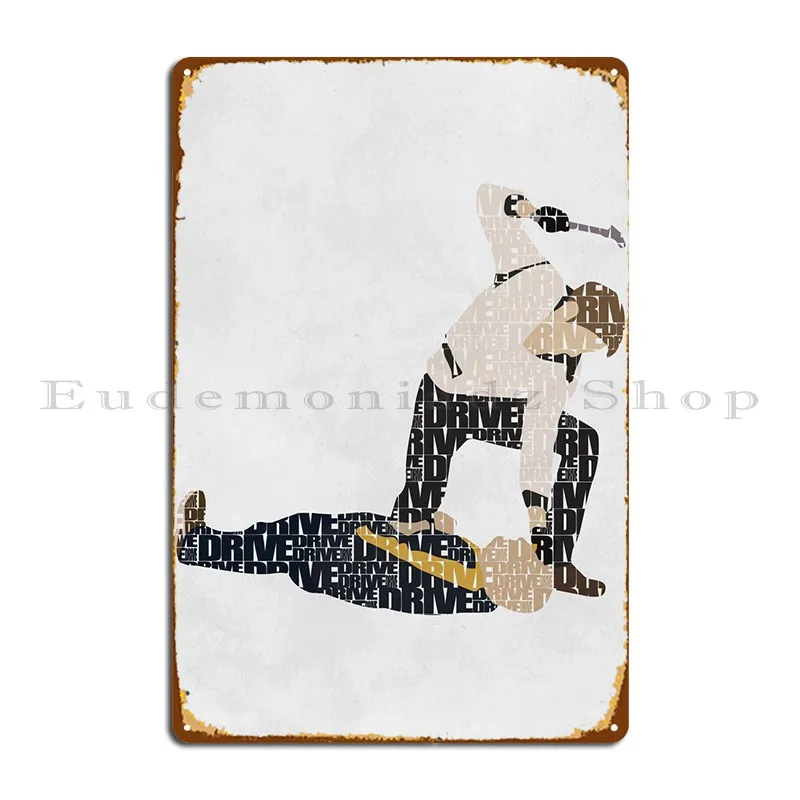 

Drive Typo Movie Metal Sign Garage Club Funny Plaques Iron Sign Tin Sign Poster