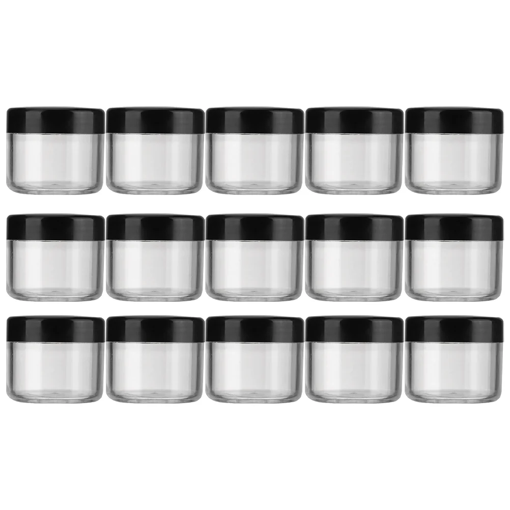 40pcs Refillable Plastic Creams Pots Lotion Container Plastic Container Samples Jars Containers