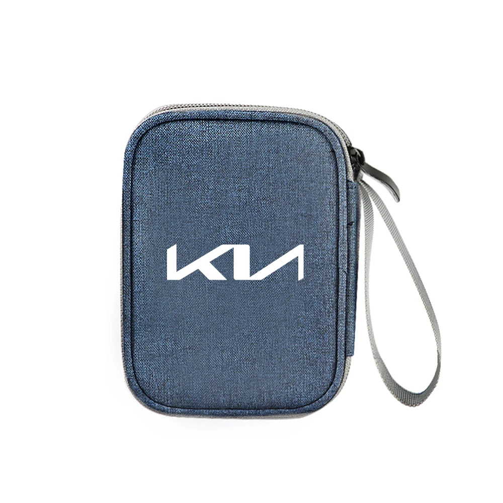 

Автомобильный органайзер для путешествий, портативный чехол для ключей, сумки для хранения наушников для Kia Morning Sorento Rio Stonic Sportage Ceed Forte Ray Picanto