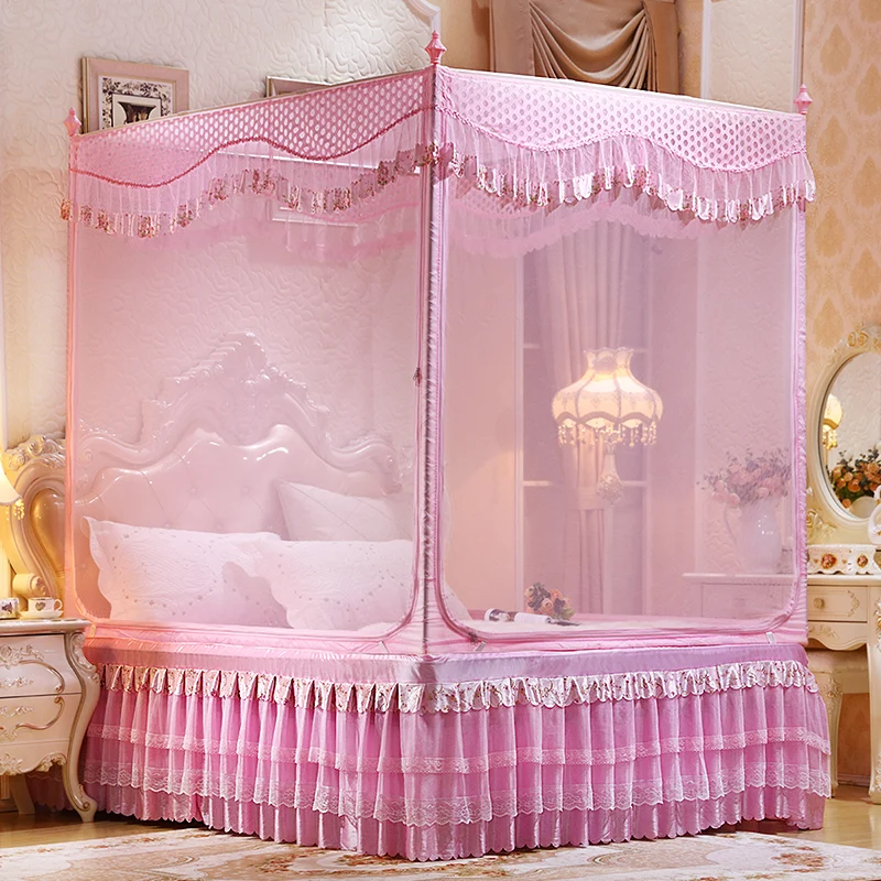 Childrens Princess Bed Foldable Mosquito Net Screen Foldable Double Bed Mosquito Net Home Garden Rede Zanzariera Bed Curtain