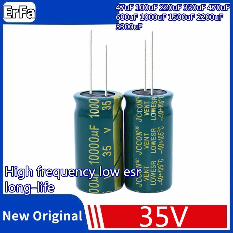 

35V High frequency low esr 1500uF 2200uF 3300uF 47uF 100uF 220uF 330uF 470uF 680uF 1000uF aluminum electrolytic capacitor
