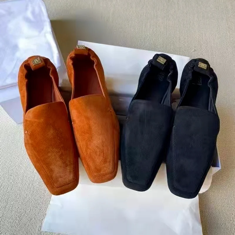 

Новинка 2021, высококачественные коричневые туфли, замшевые лоферы из натуральной кожи на плоской подошве