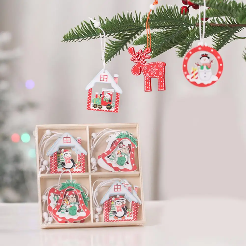 

12 шт./компл., милая подвеска на рождественскую елку, украшение для вечерние, очаровательная декоративная подвеска