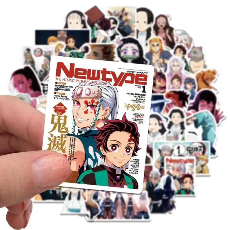 

10/30/50Pcs Demon Slayer Anime Sticker for Guitar Computer Luggage Laptop Bicycle Fridge Waterproof Graffiti Stickers Diy Toys