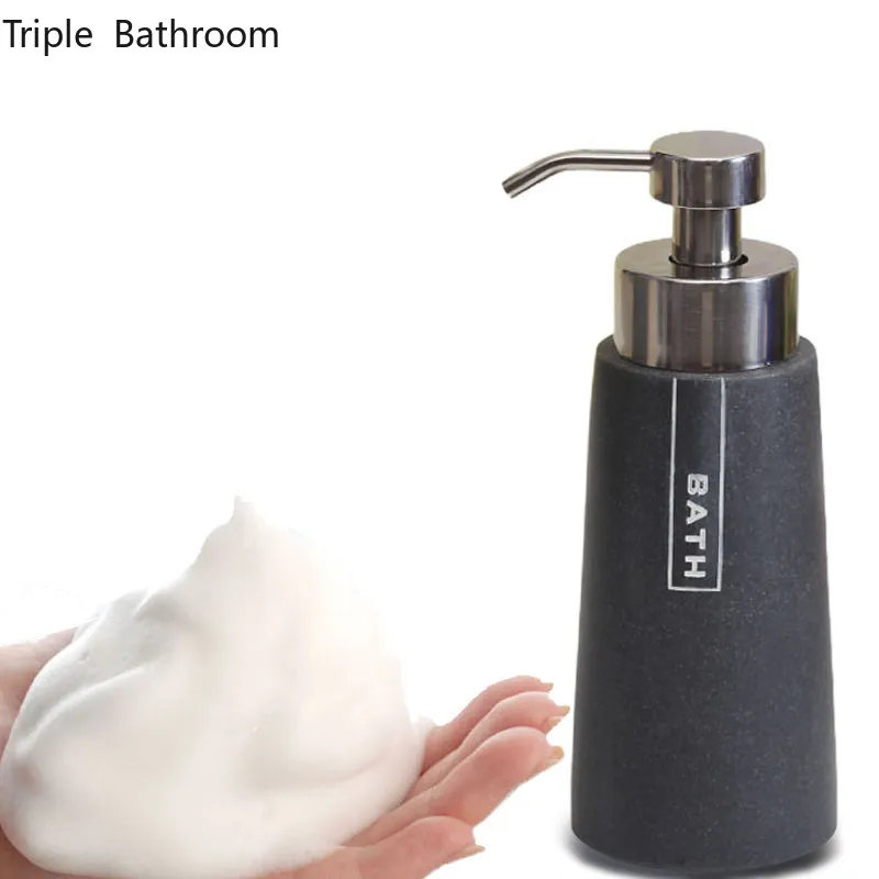 

Creative Bubbler Soap Dispenser Hotel Press Liquid Bottle Home Bathroom Ware Resin Hand Sanitizer Shower Gel Lotion Bottle