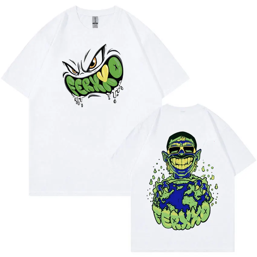 Футболка Rapper Feid Ferxxo мужская с графическим принтом винтажная модная тенниска в