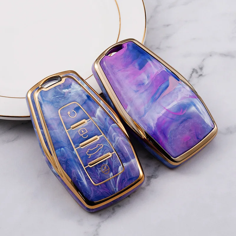 

Высококачественный ТПУ чехол для автомобильного ключа дистанционного управления чехол для Geely Emgrand X7 EX7 Coolray 2019-2020 аксессуары для автостайли...