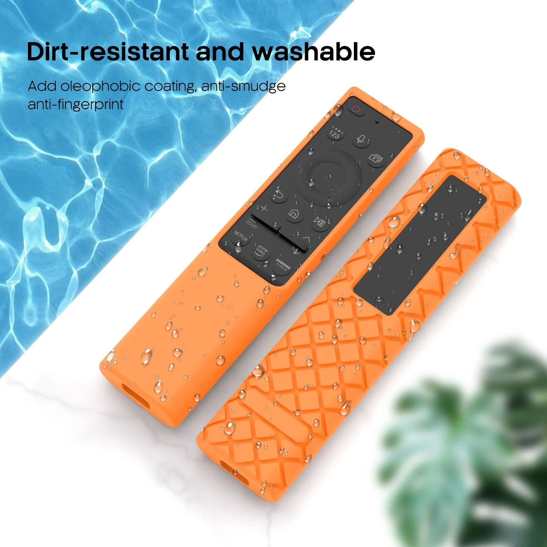 

Silicone Anti-slip Remote Control Protective Cover For Samsung BN59 Series TV Remote Control Washable And Drop Resistant