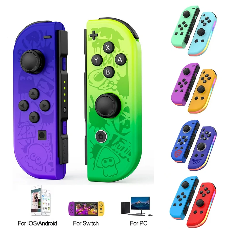 Контроллер RGB Joy Pad для Nintendo Switch/Lite/Oled Джойстик Геймпад (L/R) Беспроводная игровая