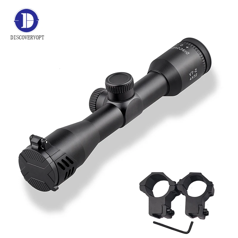 Discovery Optical Sight 4X32 Rifle Scope Tactical Collimator Sight Pneumatics Spotting Scope for Rifle Hunting fit .22LR Airsoft