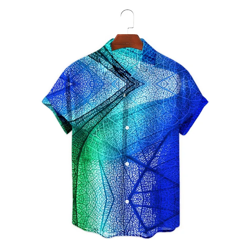 

Summer 2022 Men's 3D Printed Shirts, Men's Hawaiian Loose Short Sleeve Shirts, Casual Lapel Tee Sets with Buttons