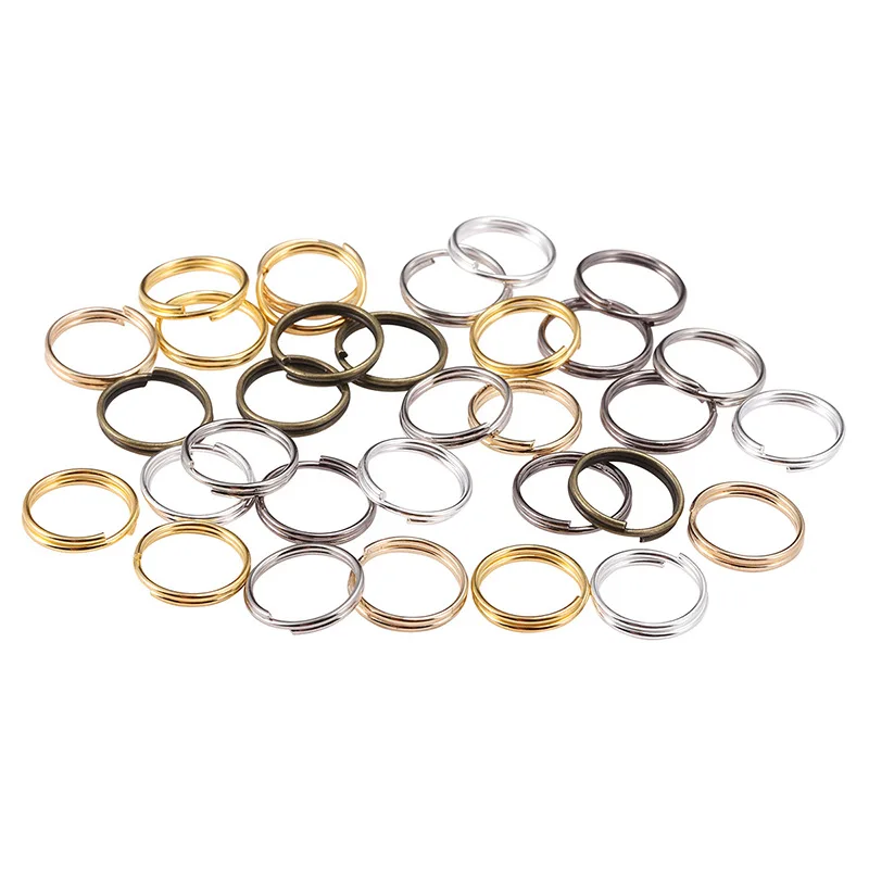 

50-200Pcs/Bag 4-20MM Open Jump Rings Double Loops Split Connectors For Diy Jewelry Making Findings Accessories Supplies