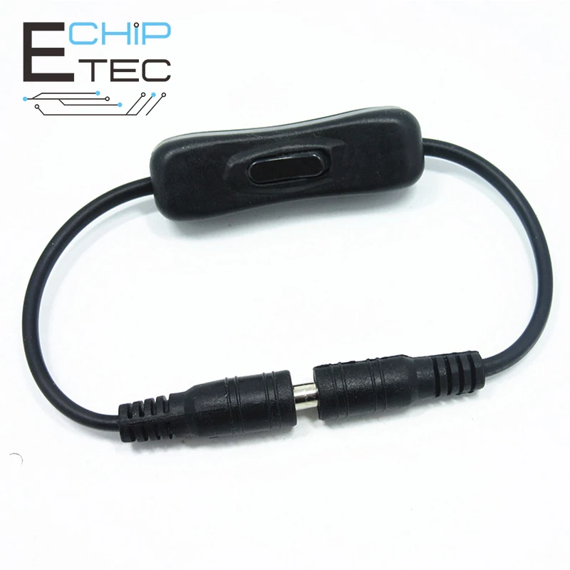 Купи DC Power Cable with Switch 5.5*2.1mm Male to Female Plug Cable Suitable for 12V LED Light Bar Connection Switch за 41 рублей в магазине AliExpress