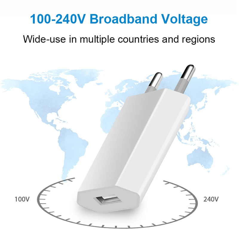 10 Pcs/Lot USB Cable Wall Travel Charger Power Adapter USB Cable EU US Plug for iPhone 13 12 Pro 11 XS MAX XR Plug Cable Adapter