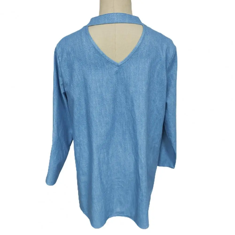 

Модная простая повседневная винтажная длинная рубашка с вышивкой и принтом, Повседневная дышащая рубашка, не скатывается