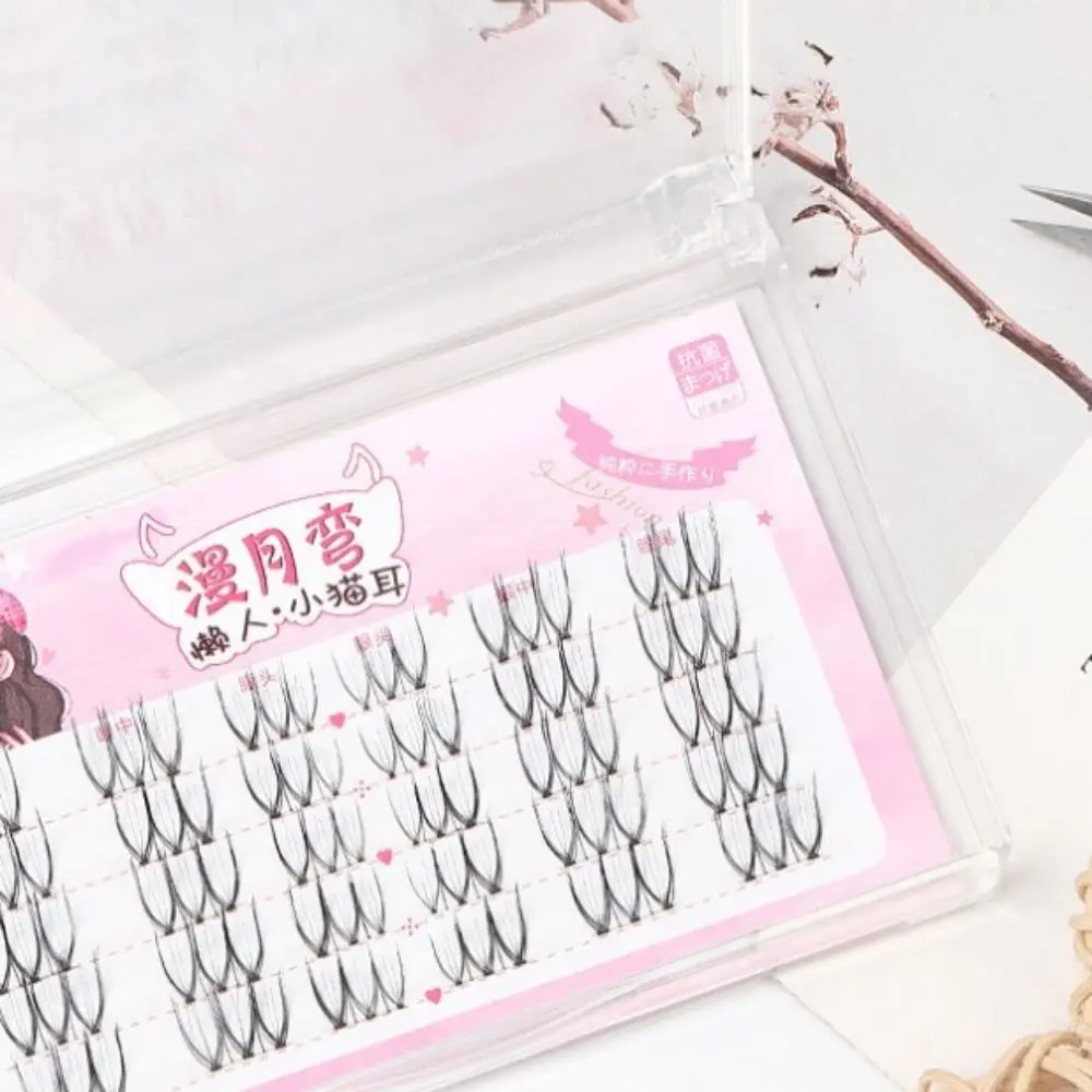 V-образные накладные ресницы Кластерные сегментированные Индивидуальные