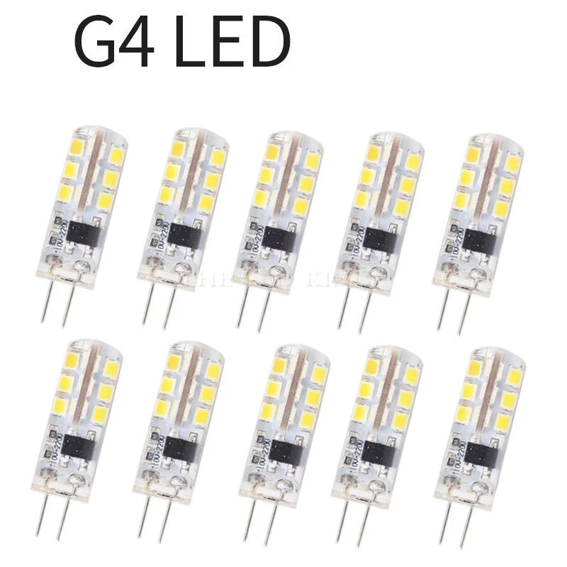 Светодиодная лампа G4 2 Вт 3 5 9 10 12 15 В/360 В переменного тока 24 светодиода 3014SMD