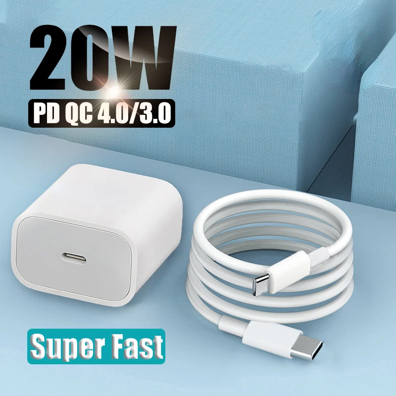 

18w Pd Usb C Charger For Iphone Fast Charger Type C Qc 3.0 Quick Charging Cable Phone Charger