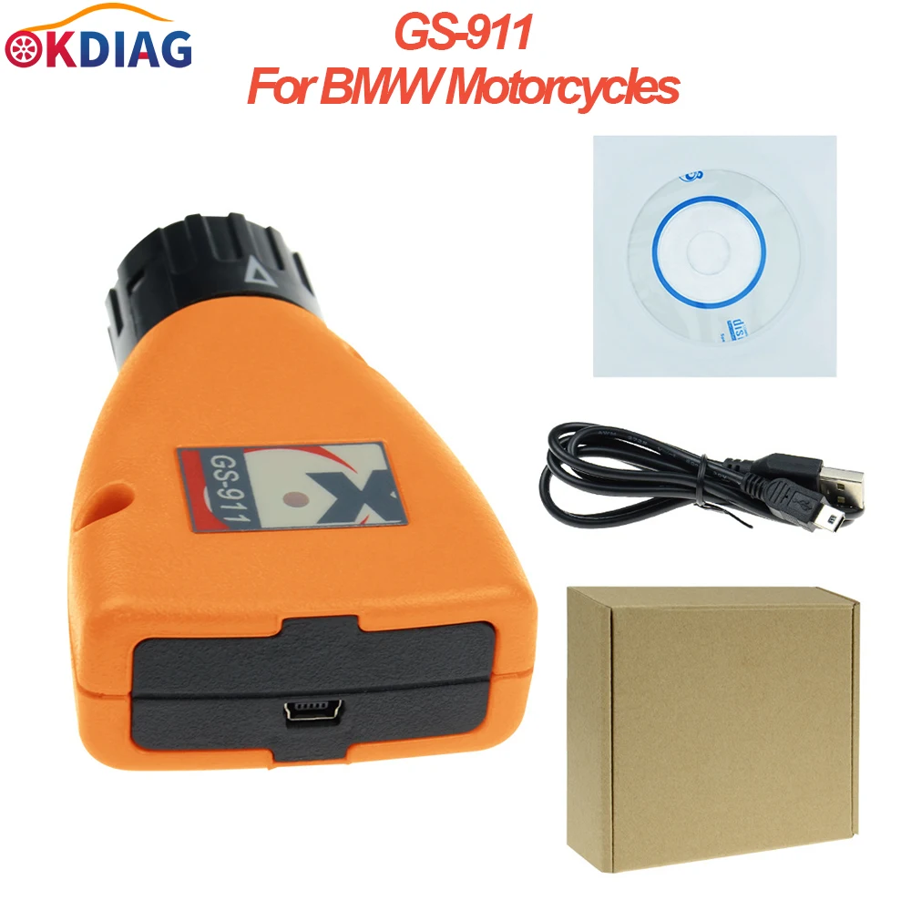 Professional Engine Analyzer GS-911 V1006.3 GS911 Emergency Diagnostic Scanner Tool For BM/W Motorcycles GS911 Tools Scanners