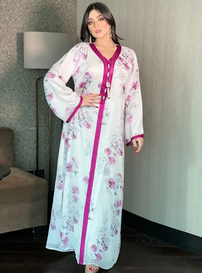 White Abaya Dubai Turkey Islam Indian Saudi Arabic Muslim Dress For Women Kaftan Mujer Robe Longue Femme Musulmane Vestido Longo