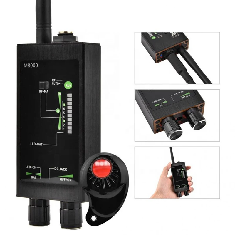 anti spy rf signal detector bug sweeper spy scanner anti tracking strong magnetic detector gps tracker hidden camera finder free global shipping