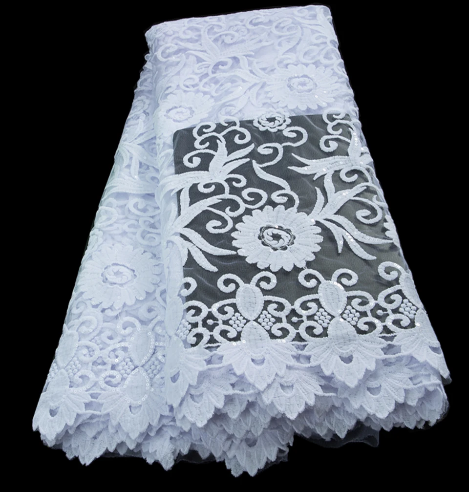 

Белый Африканский шнур, кружевная ткань, вышивка, французские блестки, кружевная ткань 2023, высококачественные молочные шелковые кружева для свадьбы