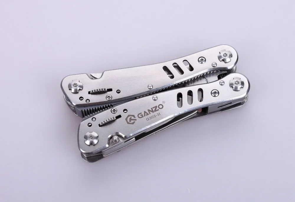 Мультиинструмент Ganzo G300 серии G302-H, 26 инструментов в одном ручном наборе, набор отверток, складной нож из нержавеющей стали.